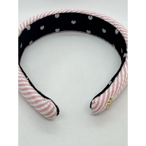 Lele Sadoughi Seersucker Alice  Women’s Headband + Dust Bag -Pink main image 11